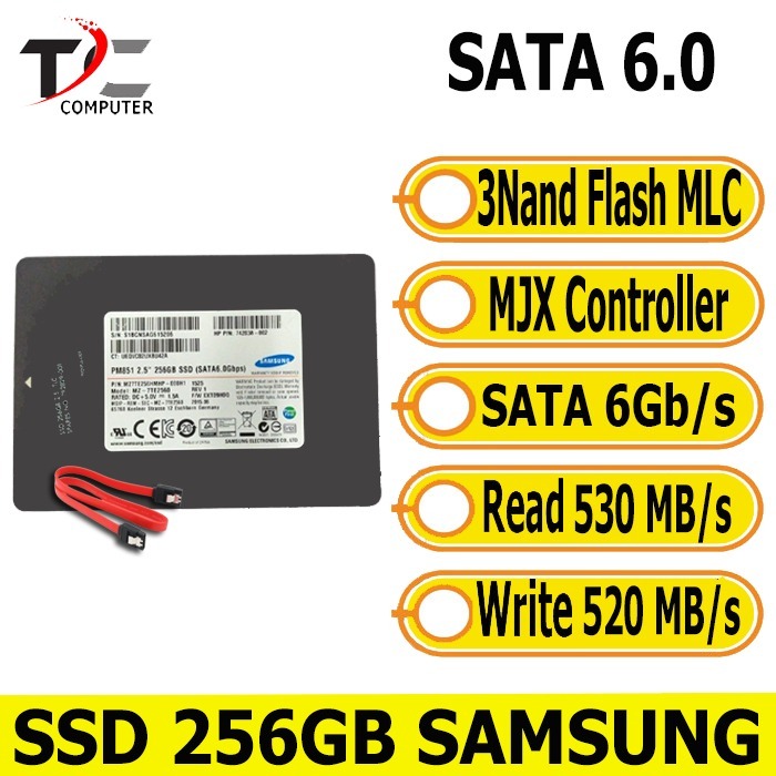 SSD Samsung 250GB / 256GB SSD SATA III 6Gb/s 2.5" – Original