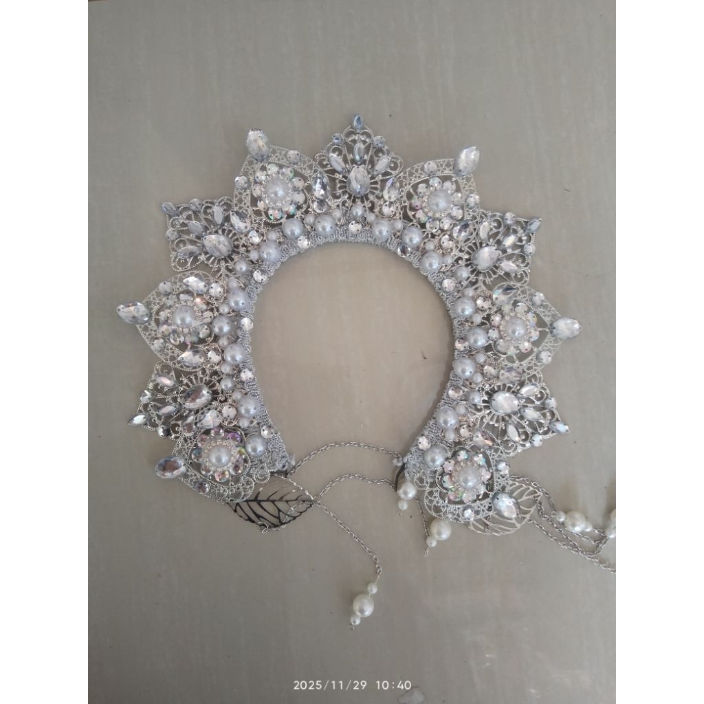 mahkota adat Bugis/mahkota Melayu/aksesoris sunting love pita besar/aksesoris sunting tari kreasi/su