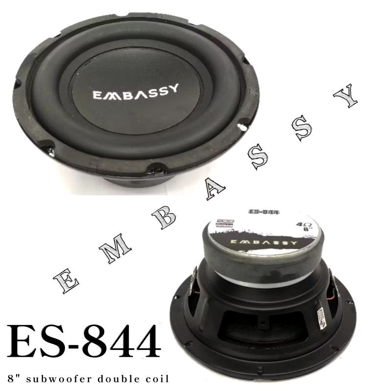 EMBASSY SUBWOOFER ES-844 8 inch DOUBLE COIL MAGNET BESAR