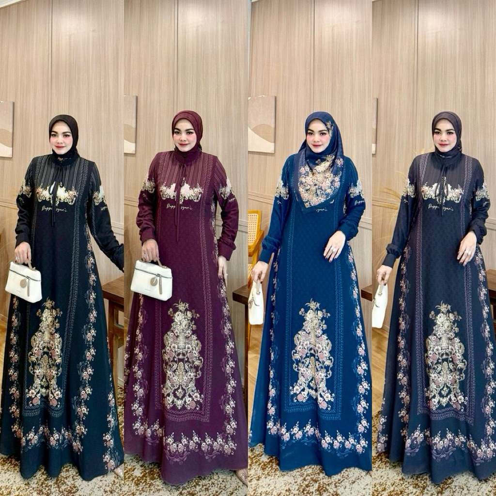 NAMIAH SET DRESS ori poppy syari