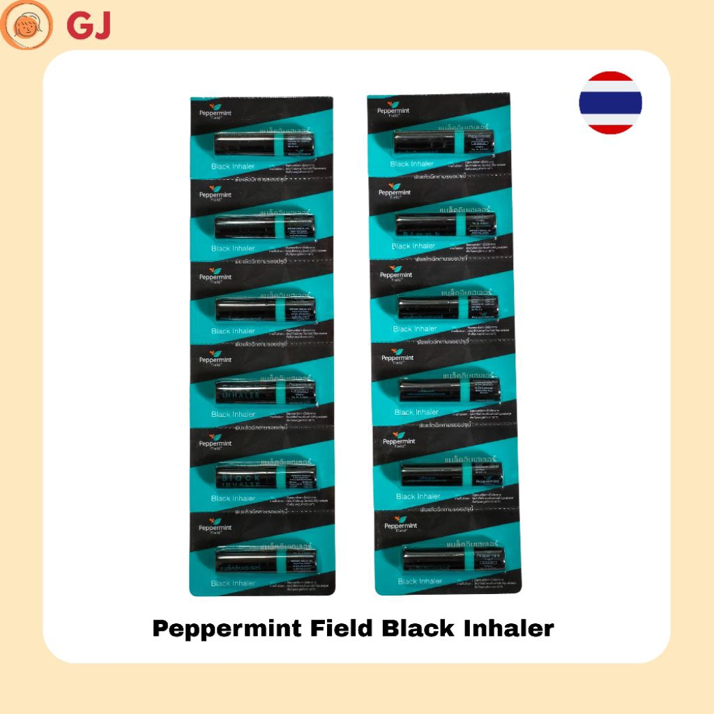 Black Inhaler Peppermint Field Pelega Hidung Sakit Kepala Vertigo