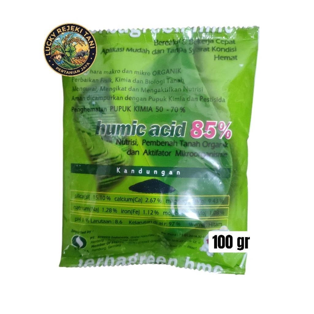 Humic Acid 85% Nutrisi Pembenah Tanah Organik 100gram