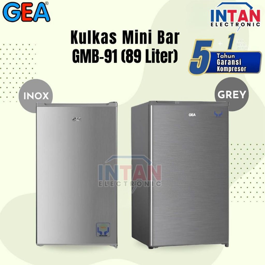 KULKAS GEA 1 PINTU PORTABLE 89 LITER GMB 91 / GMB91 / GMB-91 (MEDAN)