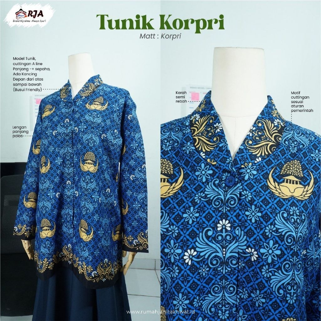 Tunik Korpri Baju Korpri wanita
