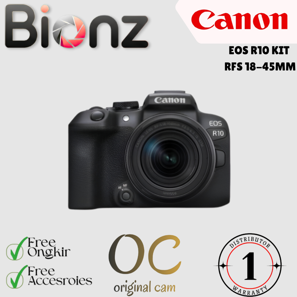 CANON EOS R10 KIT RF-S 18-45MM / CANON R10 KIT 18-45MM / CANON R10 KIT 18-45MM MIRRORLESS