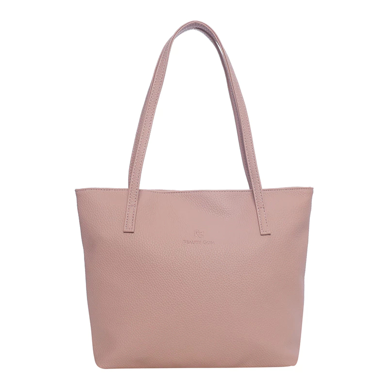 Tas wanita Tote Bag Kumi zipper dusty pink series/Tas kulit/Tas Tote Bag Beauty Gum