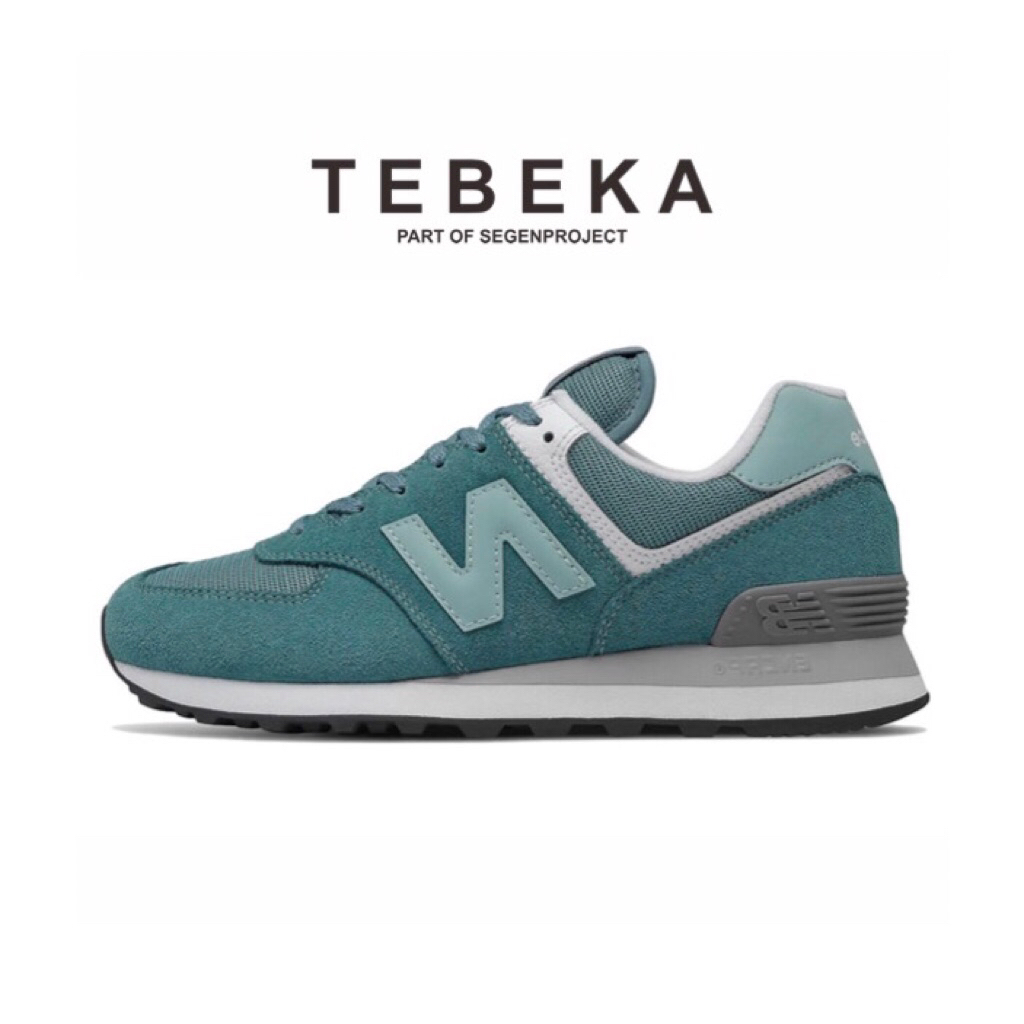 Sneakers Womens NB Classic 574 Suede [WL574HC2] Teal Green White Black Original