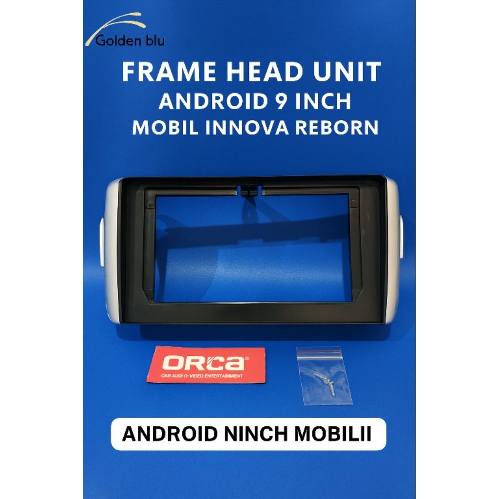 frame tv mobil android 9 inch mobil Toyota Innova rebron merek orca free baut