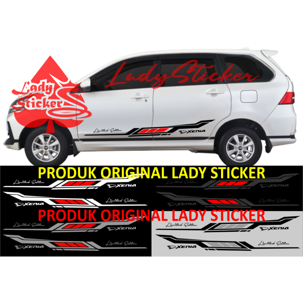 Cutting sticker mobil xenia sticker stiker mobil daihatsu xenia