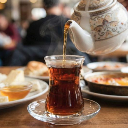 Gelas Teh Turki Tulip Gelas Turki Dengan Saucer Antik