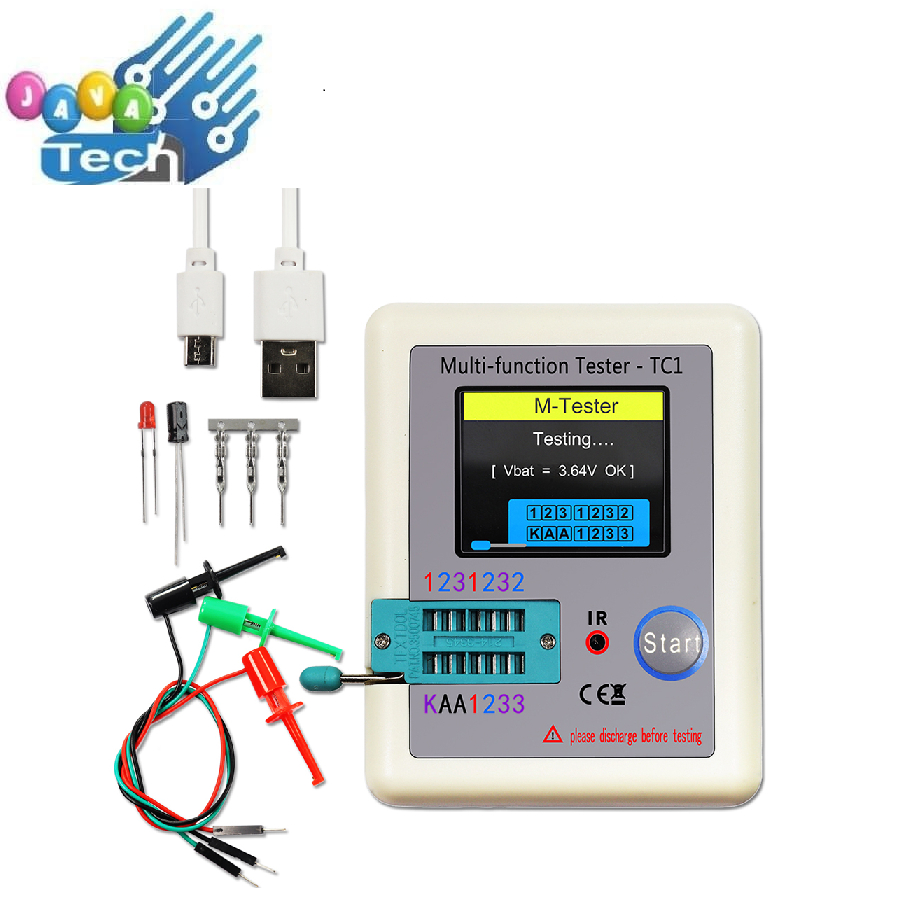 Transistor Tester TFT Diode Triode Capacitance Meter LCR ESR TC-1