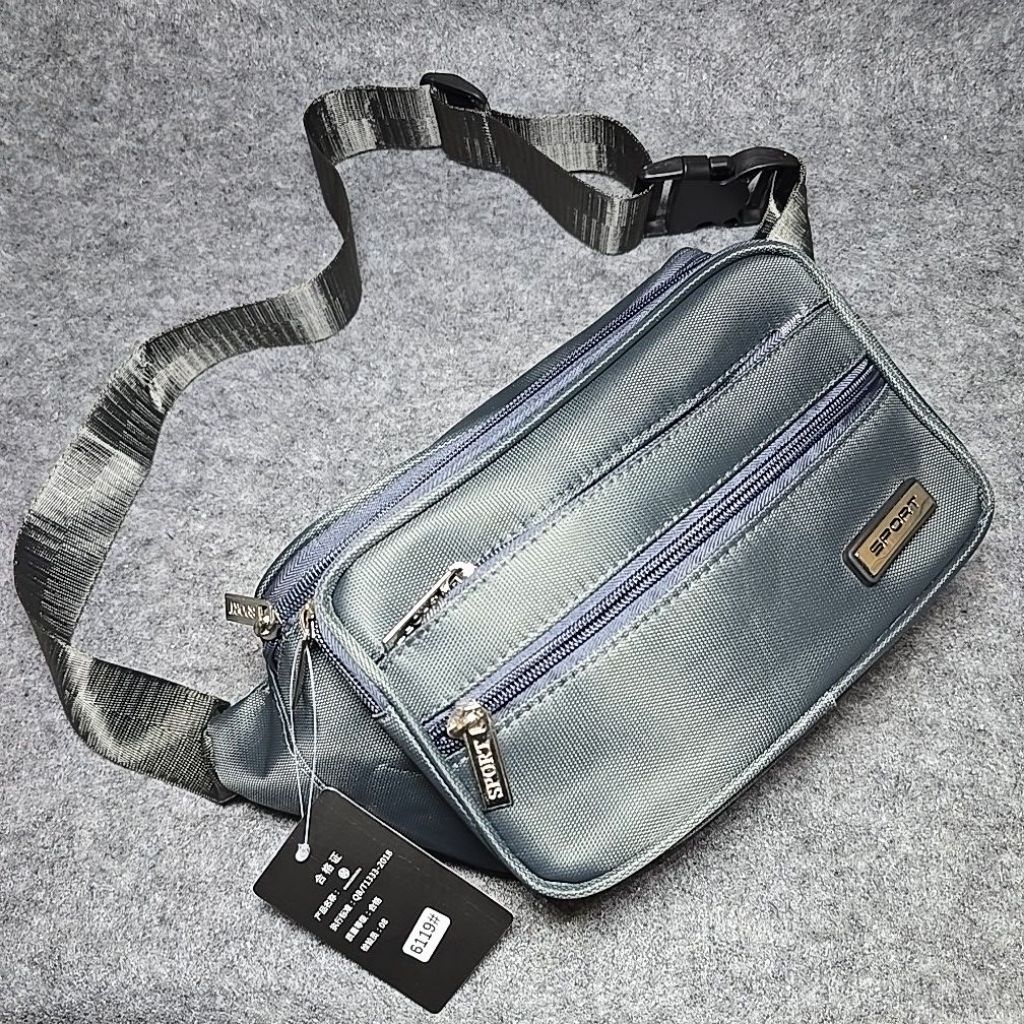 Tas Waistbag Selempang & Bahu SPORT BAG JINGPIN || Tas Pinggang DENIM JINGPIN Pria Waterproof