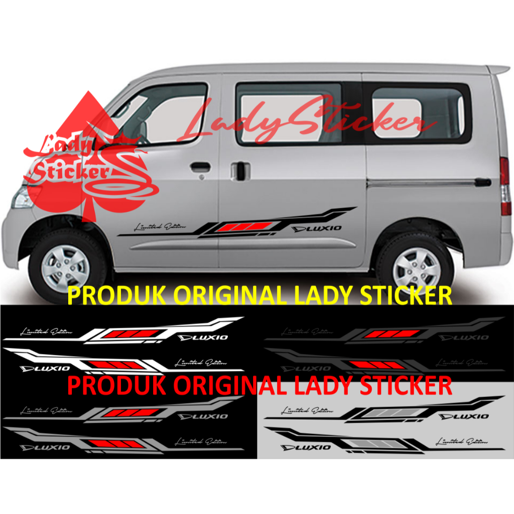 Cutting sticker mobil luxio sticker stiker mobil daihatsu luxio