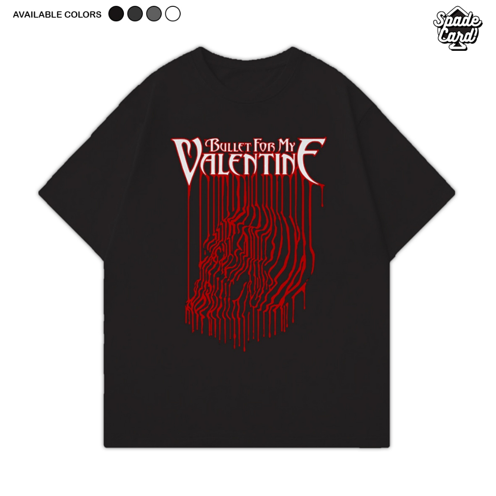 Kaos Band Bullet For My Valentine - Bloody / Kaos Oversize Band Vintage Unisex Kaos Emo Rock Metalco