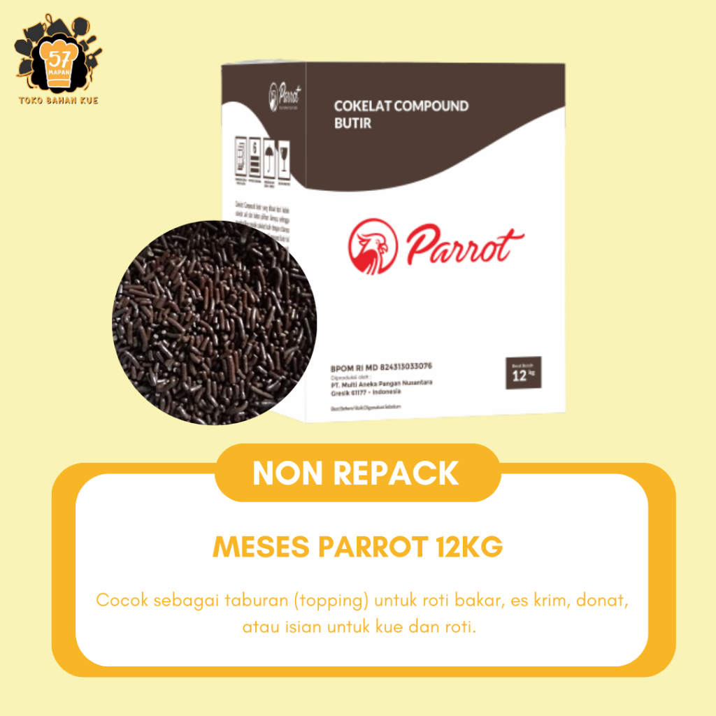 [DOS = 12 KG] MESES PARROT COKLAT DOS 12 KG