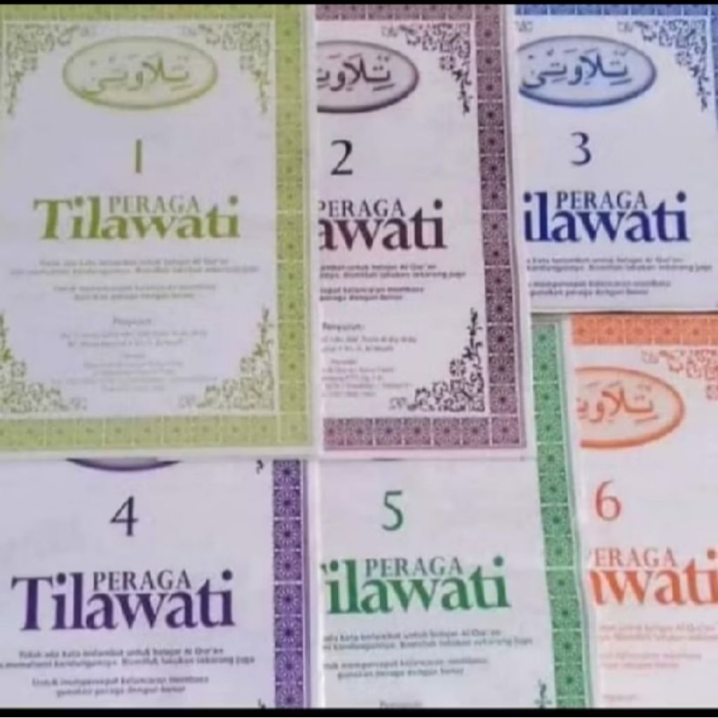 PERAGA TILAWATI JILID 1 SAMPAI 6 KALENDER BESAR,PERAGA TILAWATI JILID 123456
