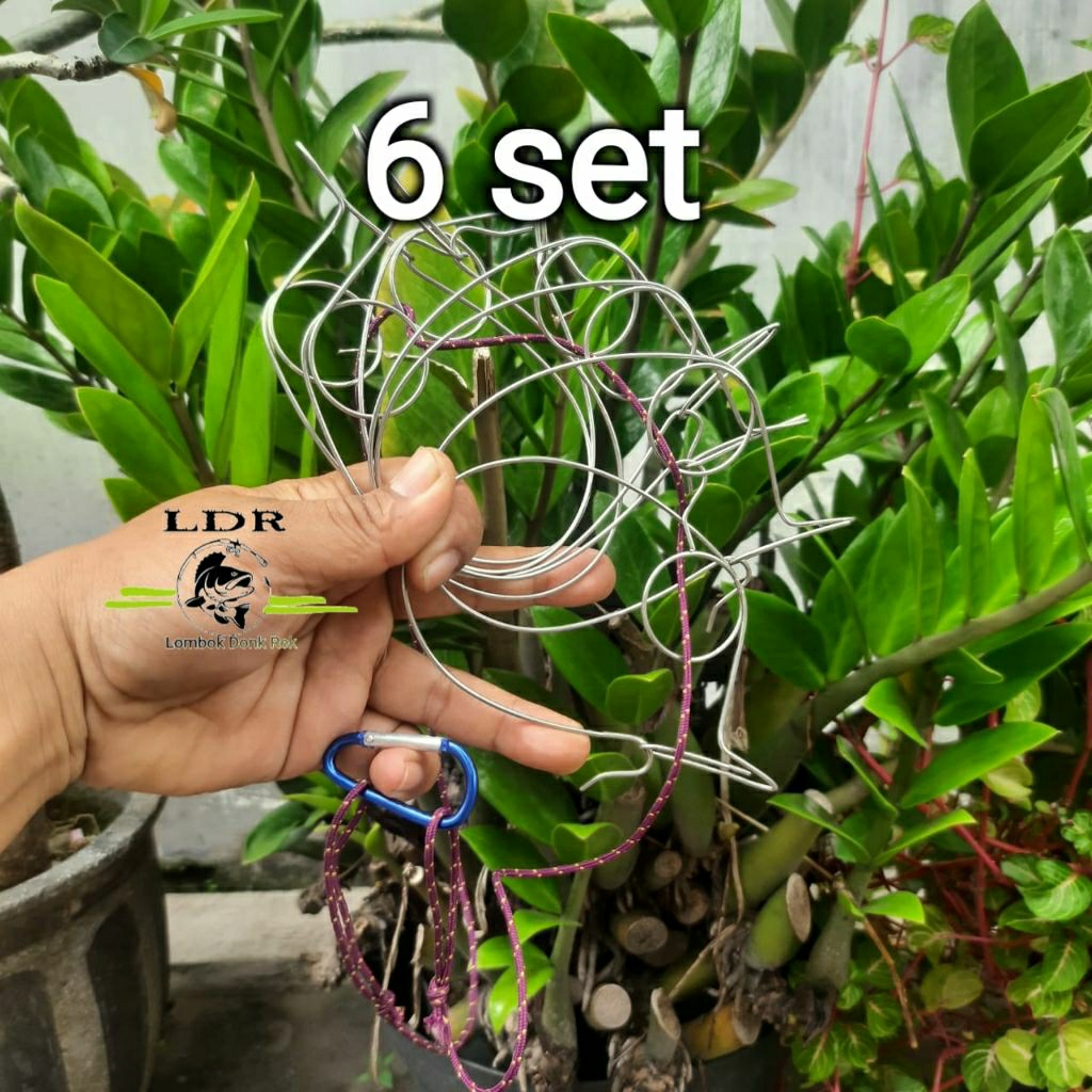 cantolan / snap / gantungan / kendatan ikan mini kid size kaku stainless steel