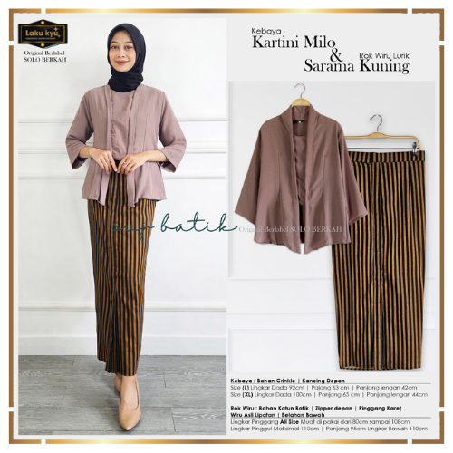 Set wanita lurik batik seragam batik jawa terbaru setelan lurik rok wiru span rok instan svj batik