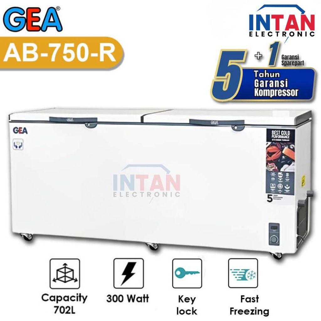 CHEST FREEZER GEA KAPASITAS 702 LITER AB-750R / FREEZER BOX 2 PINTU AB750R MEDAN