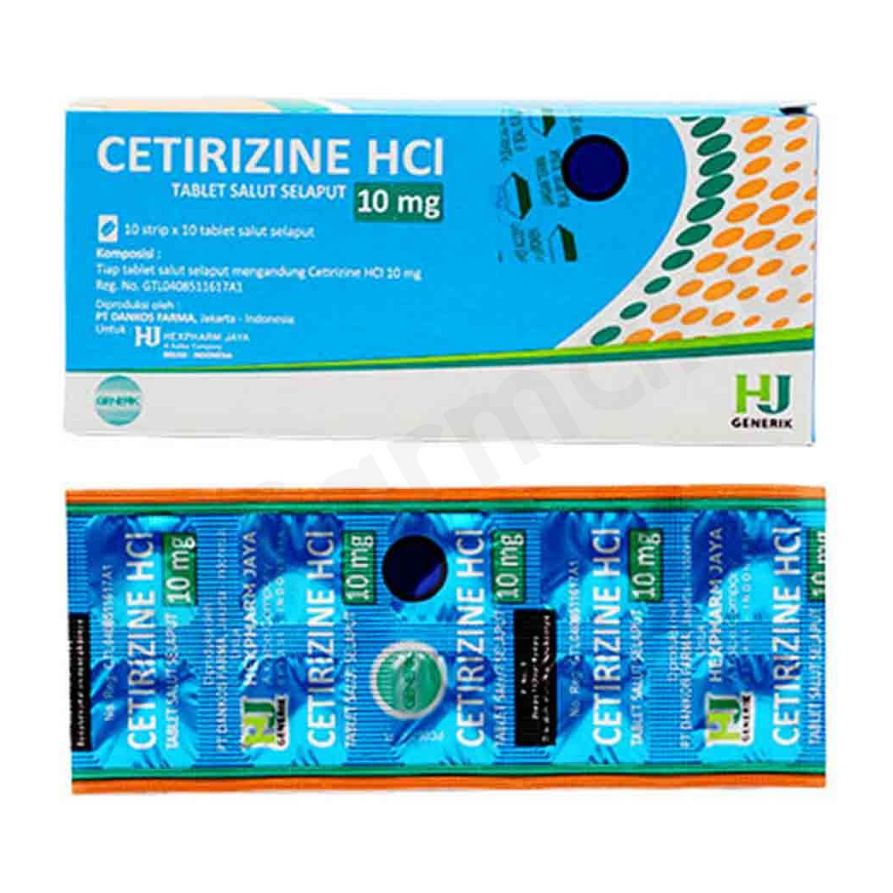 CETIRIZINE HCL HEXPHARM 10 MG 1 STRIP