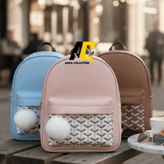 Tas Ransel Wanita AYUNI firee Gantungan Tas Ransel Cewek Terbaru Kekinian Tas Gendong Sekolah dengan