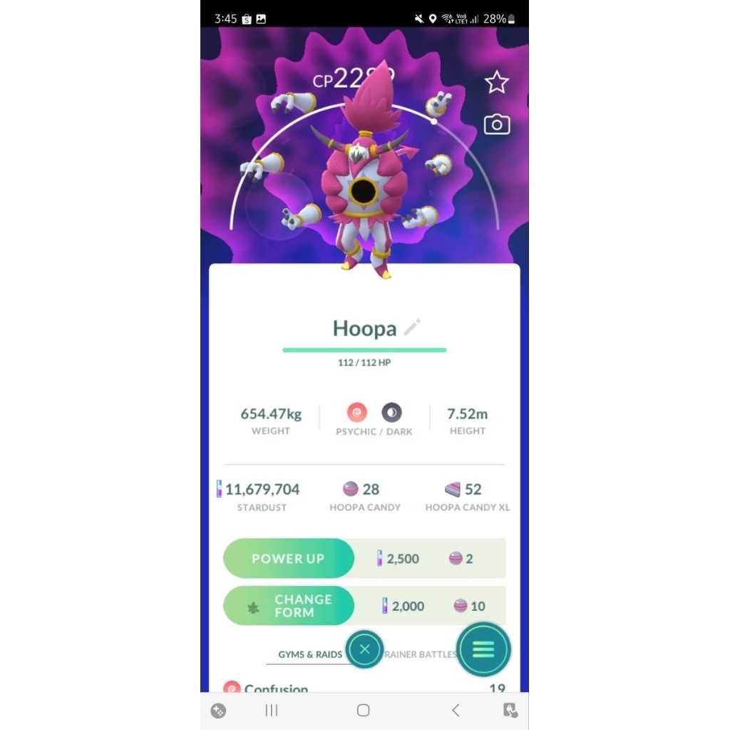 PG0000 | Pokemon Go INSTINC Level 56 | 11Jt Stardust | 161x Legend/Myth/Ultra Beast | 100 Shiny | Ho