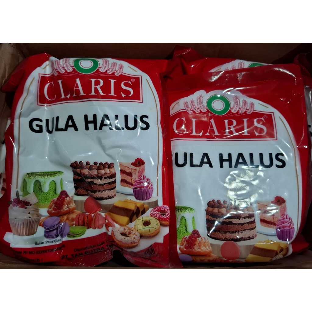 Gula halus claris kemasan 500gr