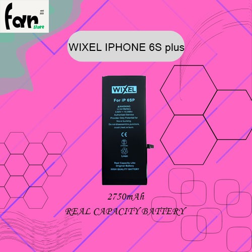 WIXEL BATRE Double Power Handphone Ori Iphone 6S PLUS 6S+ Batre Batrai Battery Dual Double Power Rea