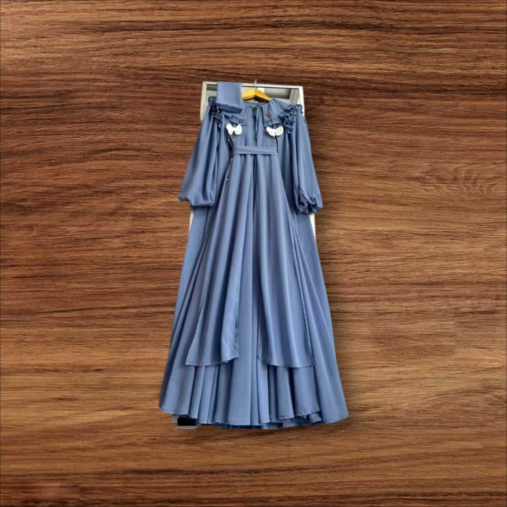 Clarista Abaya Kids Ceruty Mewah Modern S-XL