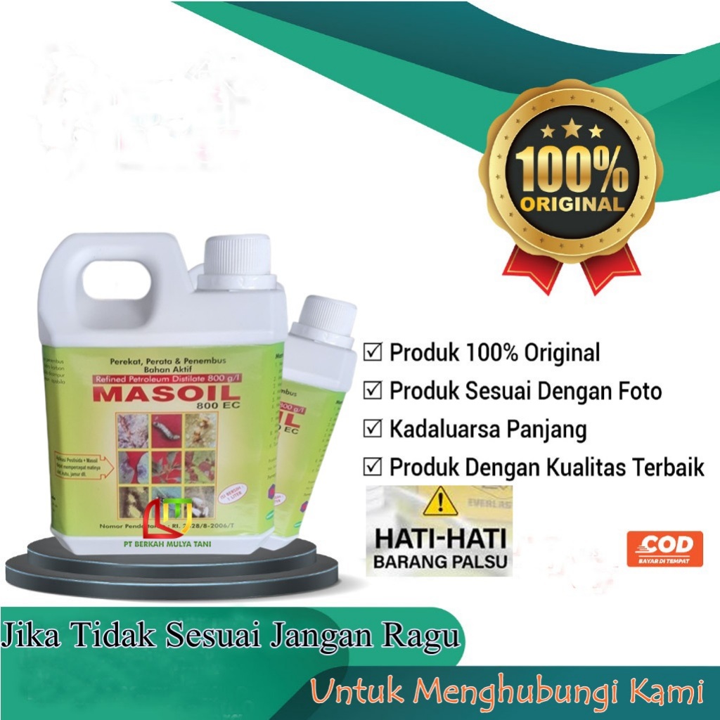 Perekat Perata  Penembus Pestisida Masoil 800 EC 1 Liter Original