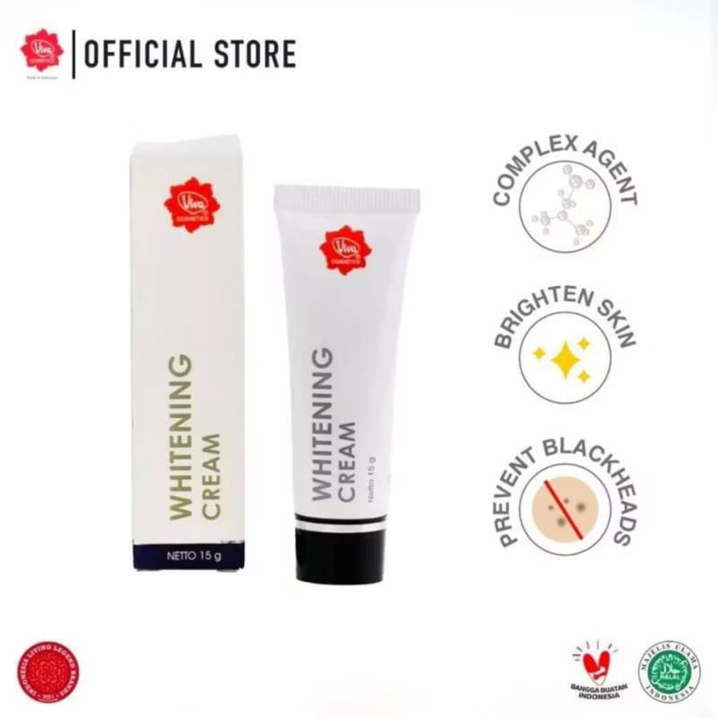 Viva Whitening Cream 15gr Untuk Noda Hitam Dan Flek