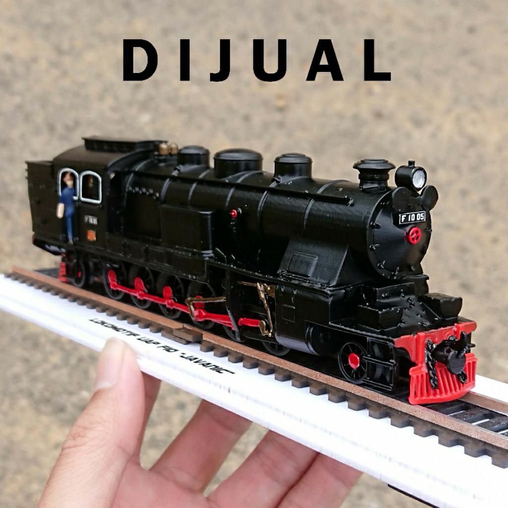 Miniatur Lokomotif Uap F10 Javanic