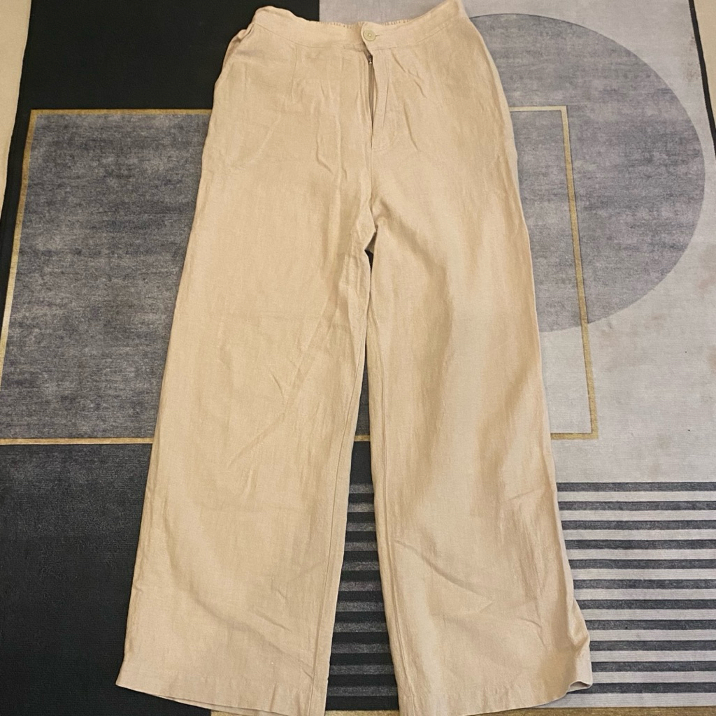 preloved kulot linen by simplytee (yuka ivory)/ kulot linen/ kulot linen ivory