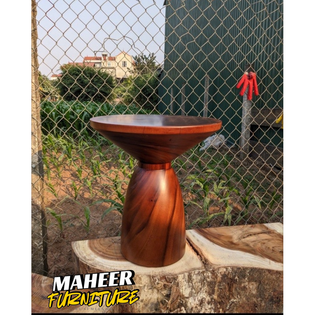 MEJA STOOL SOFASIDE KAYU UTUH SOLID