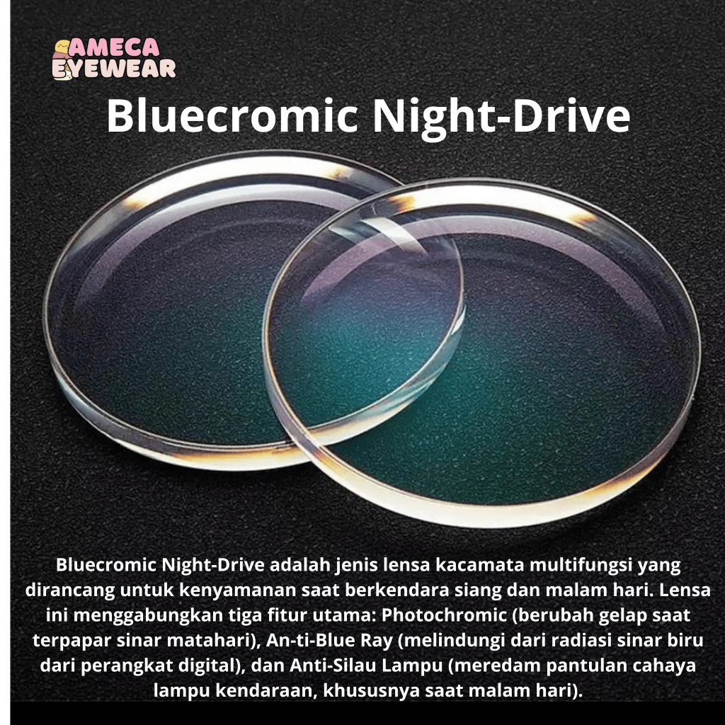 Lensa Night DRIVE - Bluechromic NIGHT DRIVE - Normal/Minus/Cyl