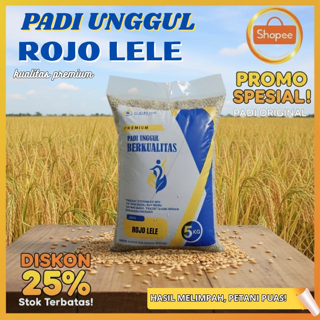 padi rojo lele kemasan 5kg bibit unggulan