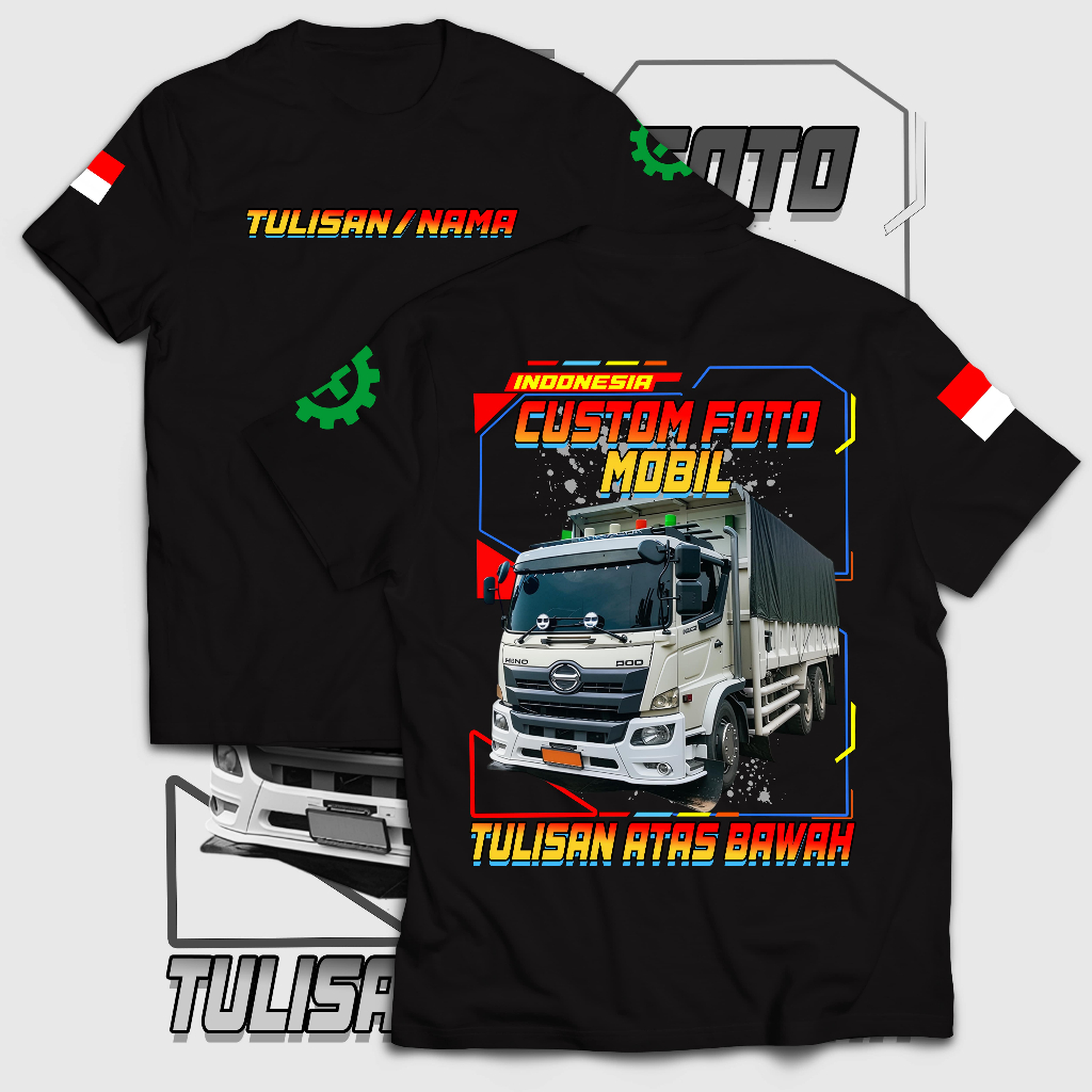 KAOS CUSTOM DRIVER MUDA INDONESIA MOBIL TRAGA PICK UP