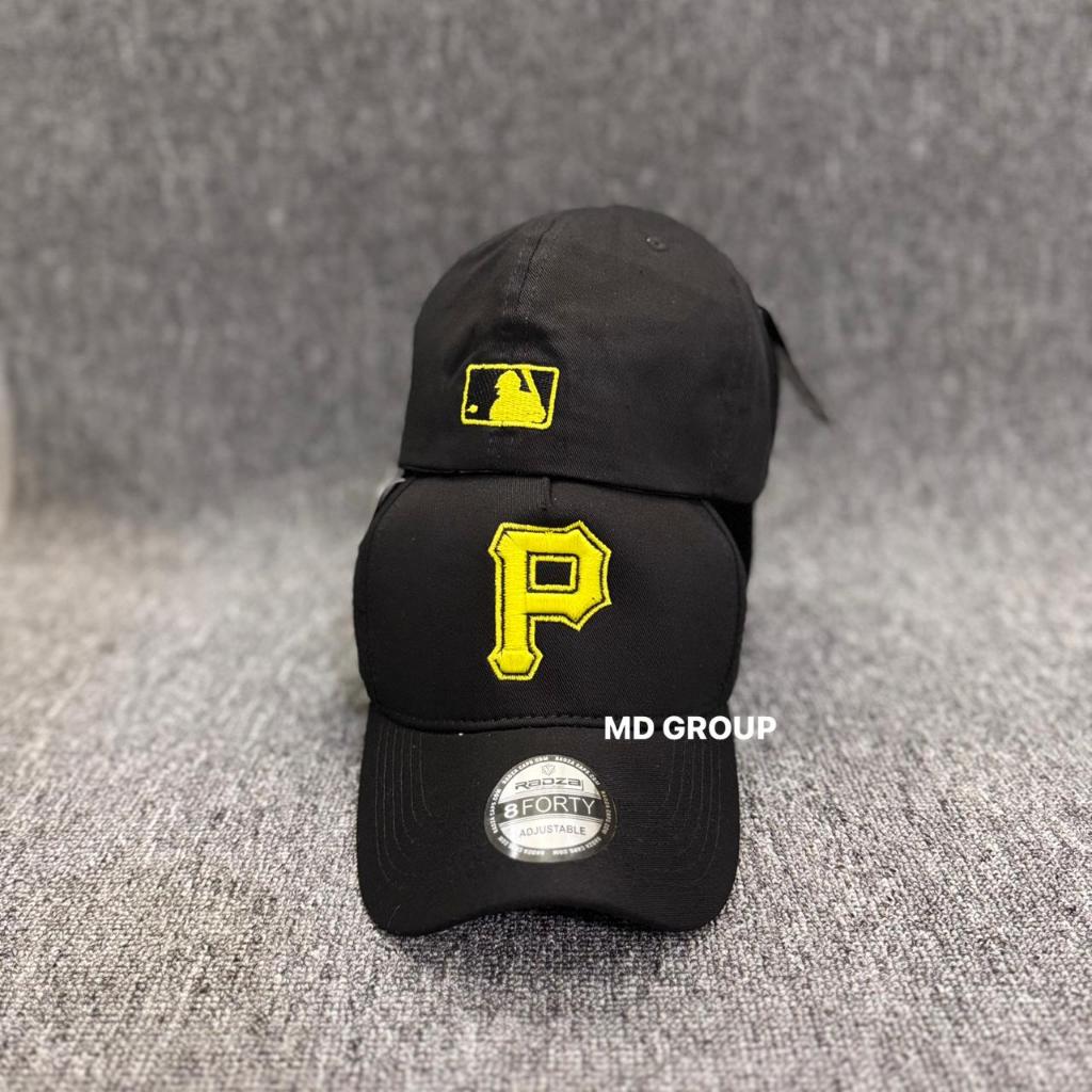 Topi Baseball Distro Hitam Logo Huruf P Bordir Hat Pria Dan Wanita Dewasa COD Adjustable