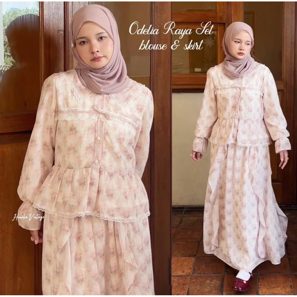 Himeka Vintage | Odelia One Set ( Spesial Pattern )