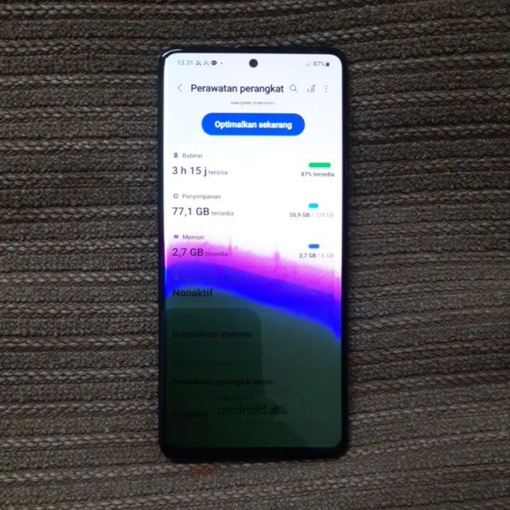 MESIN SAMSUNG A51 NFC RAM 6+6/128 NOMINUS SIAP PAKAI