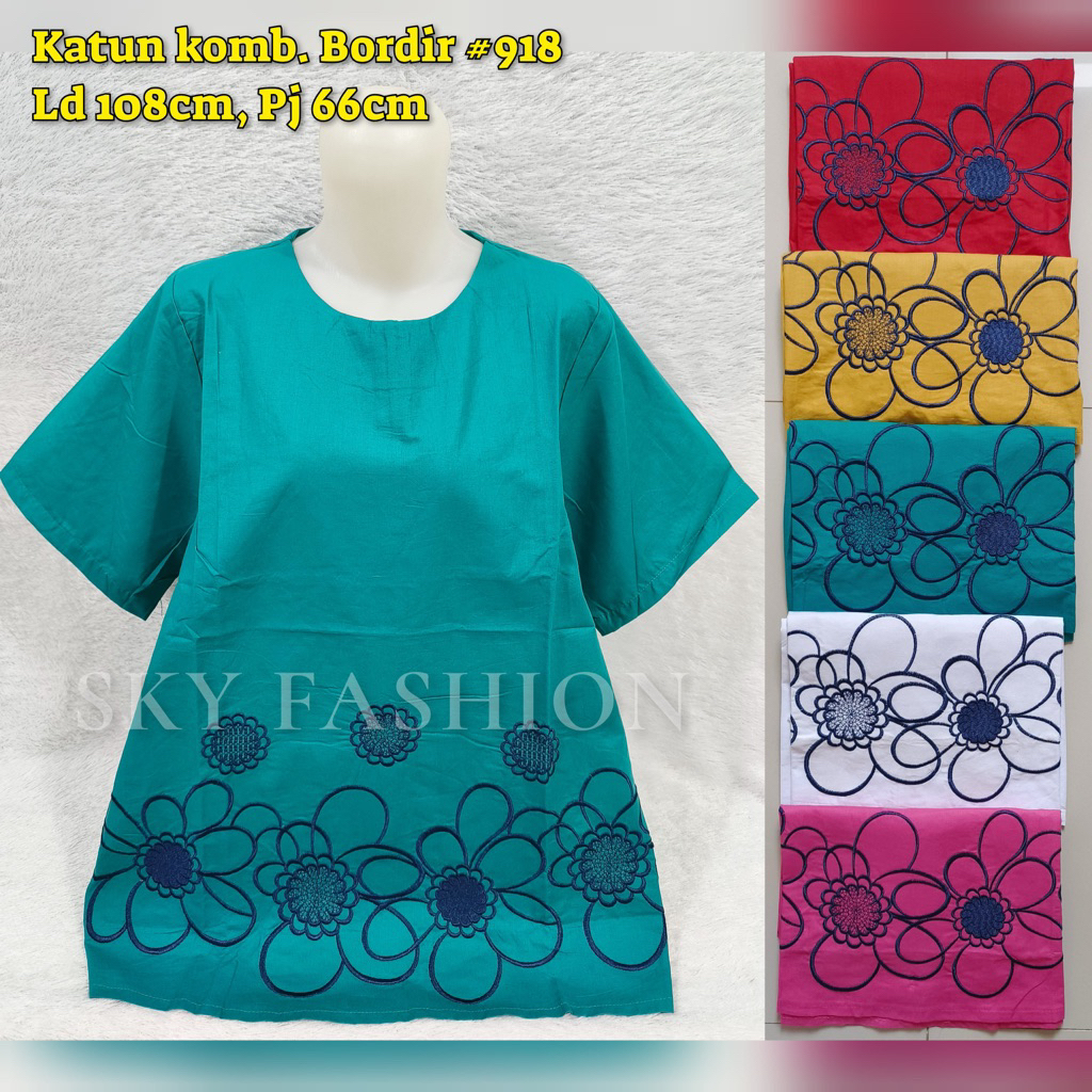 BLOUSE KATUN BORDIR IMPORT/BLUS KATUN BANGKOK IMPORT