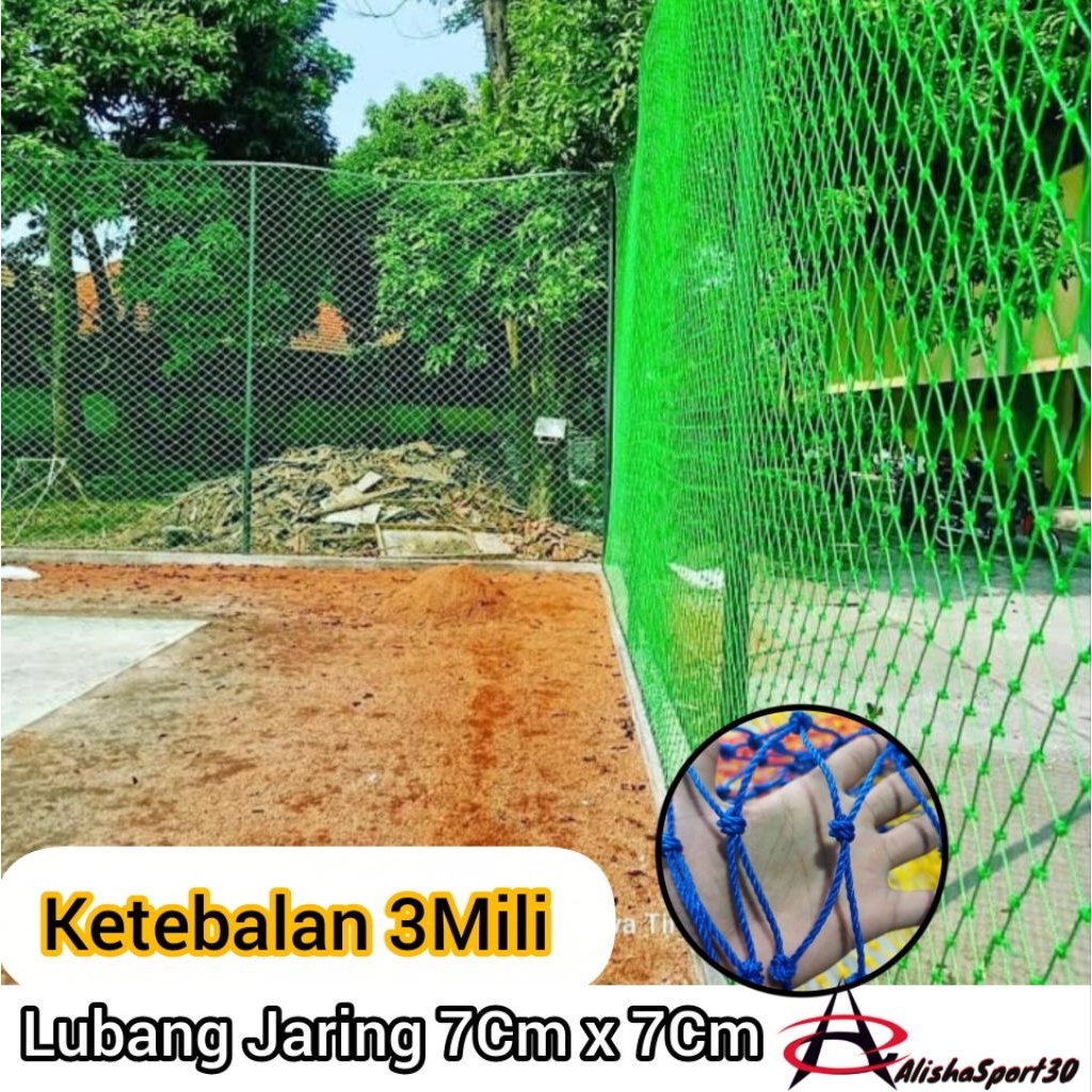 jaring tambang 3mili | lapangan futsal | lapangan mini socce, lapangan Voli, lapangan basket, lapang