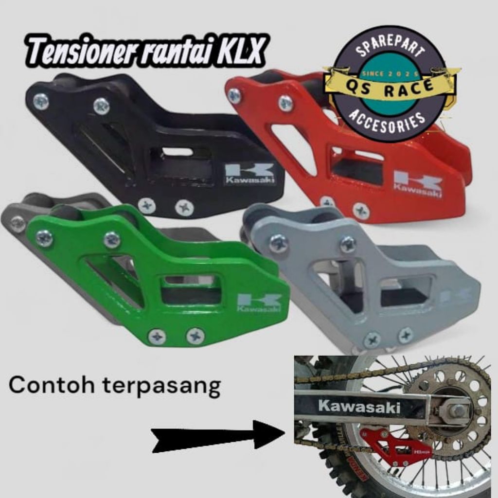 Tensioner Rantai Klx 150 D Tracker 150 Bahan Alloy Stabilizer Rantai Gir Motor Klx 150 D Tracker 150