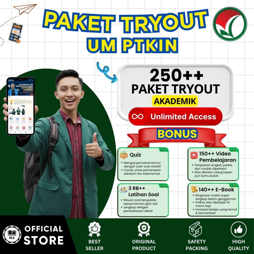 PLC - Tryout Online UMPTKIN 2026 – Aplikasi CAT Online, Tryout & Akun Belajar Lengkap