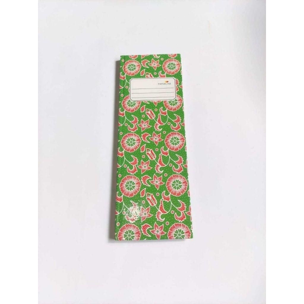 buku folio tulis hijau panjang kecil