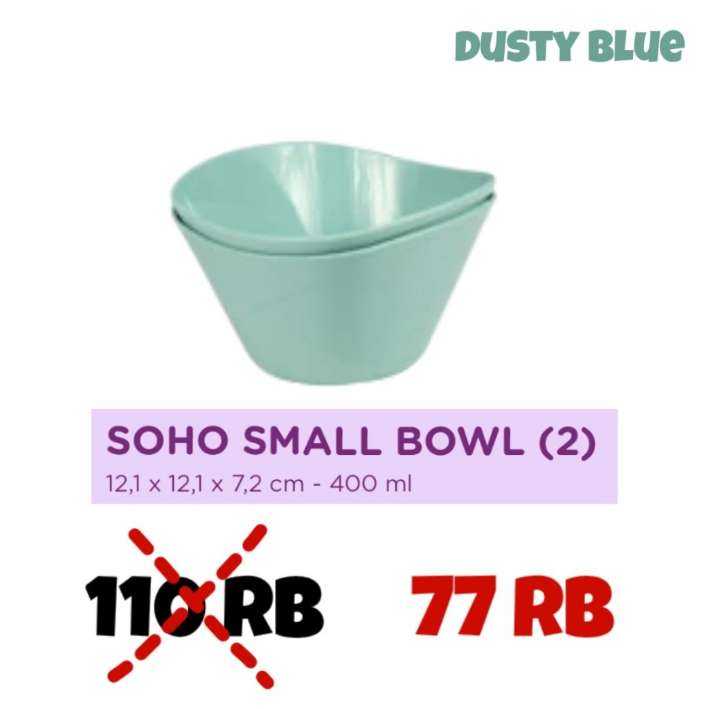 TULIPWARE SOHO COLLECTION Terdiri Dari Piring Makan Mangkok Bakso Mangkok kecil