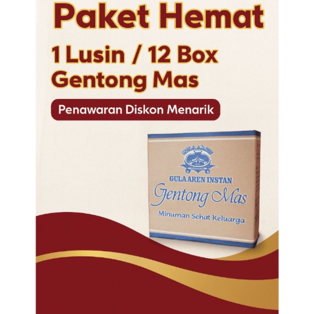 PAKET 12 BOX COD | Gentong Mas Minuman Herbal | Ampuh Atasi diabetes | Gentong Mas