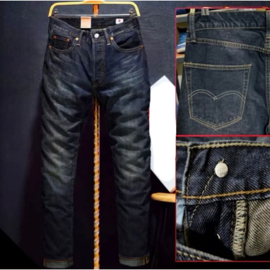 Promo Celana Panjang jeans Pria Standar Regular Fit Made In Japan Terlaris PROMO DISKON/CELANA 501 P