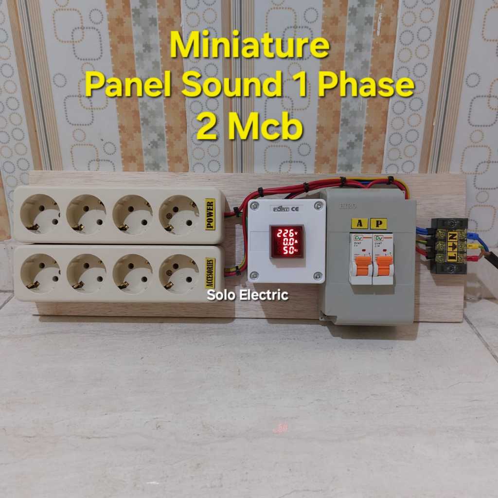 Panel Sound 1 Phase / Panel Listrik 1Phase 2 mcb