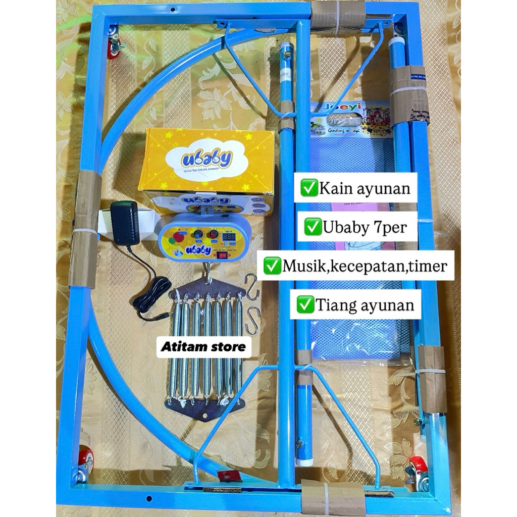SEPAKET AYUNAN LISTRIK 7PER KAIN TIANG DAN DLL